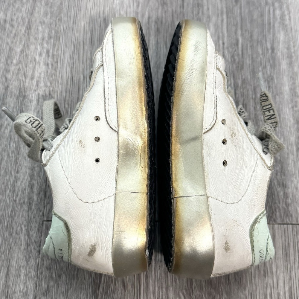 Golden Goose Girls Pink Superstar Low-Top Sneakers Size 22 White Green Logo - Picture 6 of 16